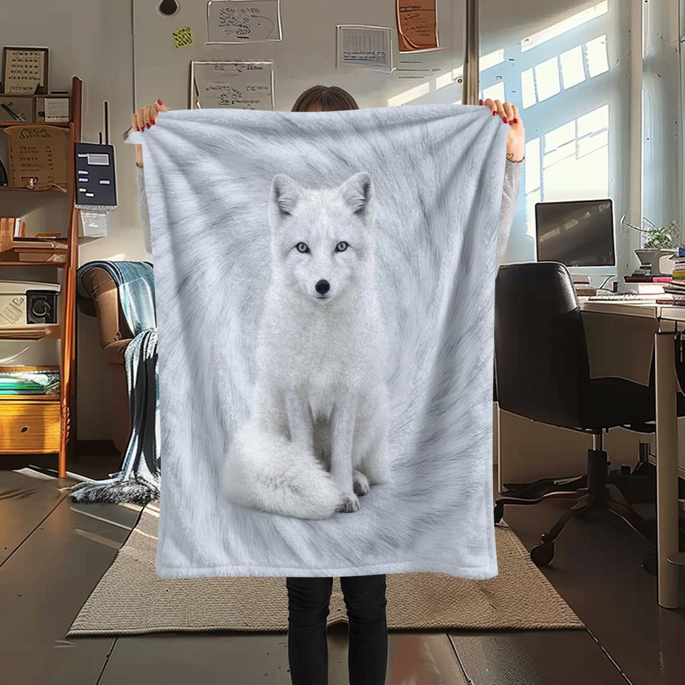 1Pc Cartoon Print Flannel Blanket, High Quality Comfortable for All Seasons, Home Decor, Warmth and Comfort, Perfect for Christmas Birthday Gift