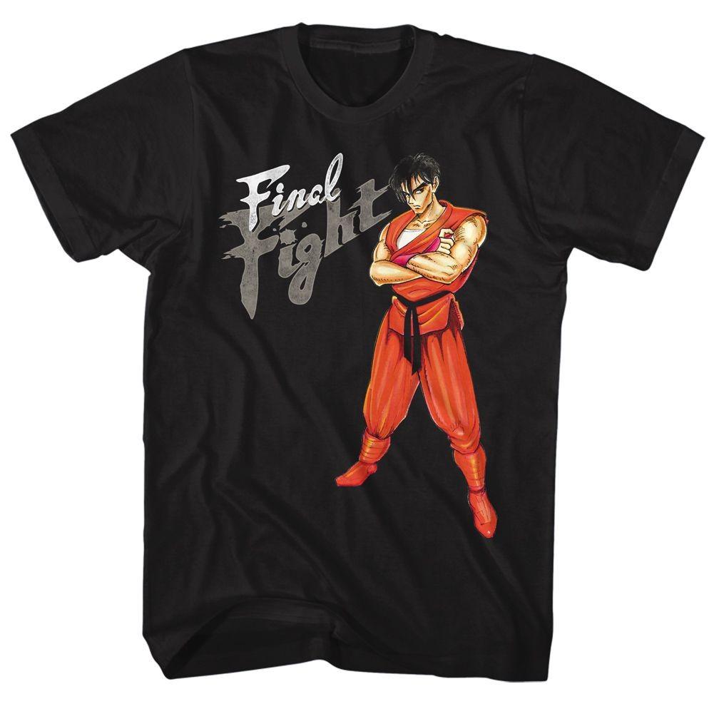 Final Fight Guy Black Gaming Shirt S