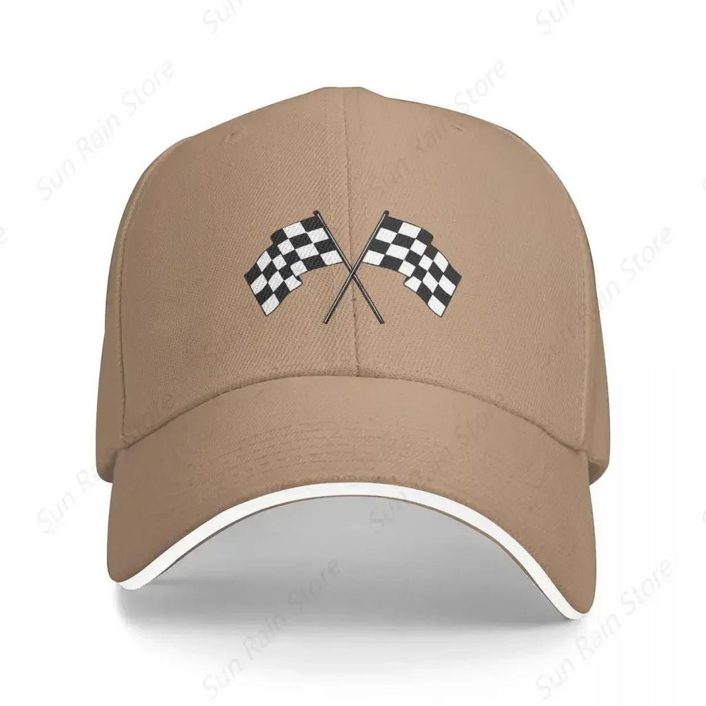 Flag FIA World Championship Washed Unisexs Baseball Cap Outdoor Trucker Snapback Caps Dad Hat Golf Hats