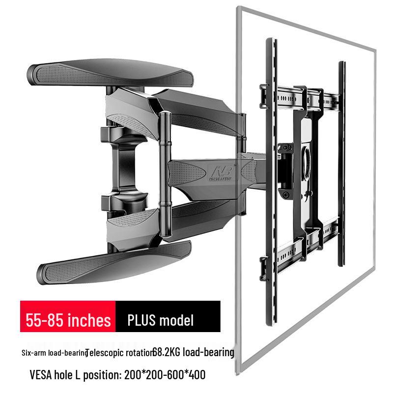 Universal Retractable Rotating TV Wall Mount for Xiaomi, Hisense, Huawei, Skyworth, TCL