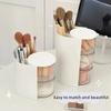 360-Degree Rotating Cosmetic Storage Box Dustproof Multi-Functional For Storing Brushes Sponges And Lipstick