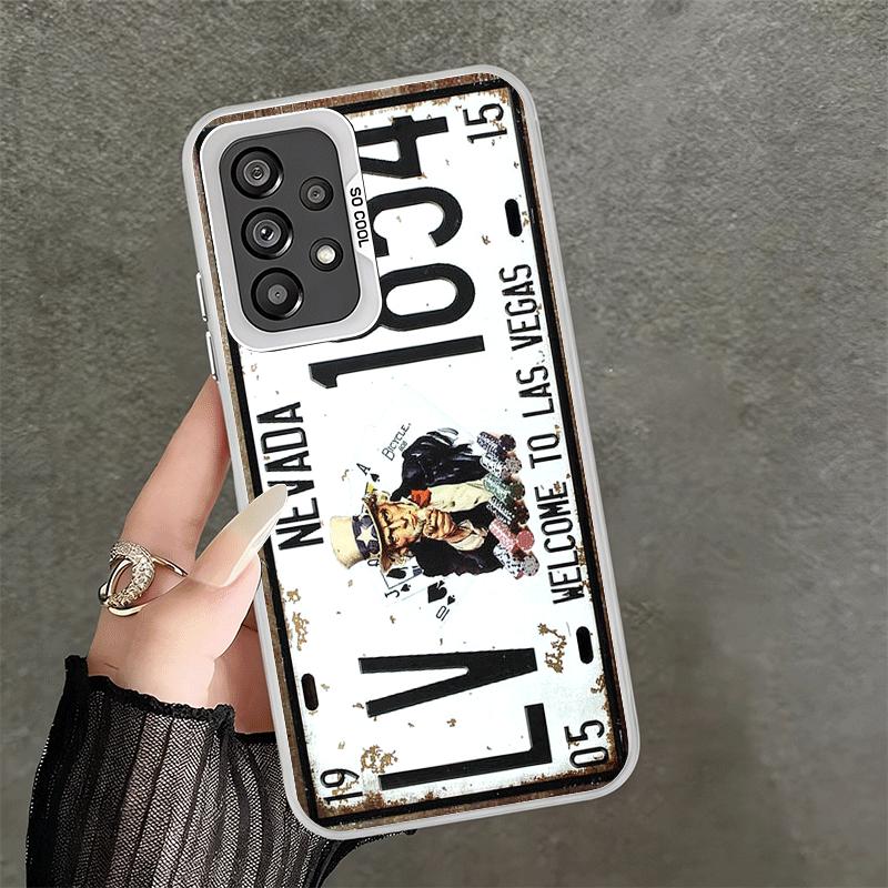 

Retro Vintage License Plate Soft Phone Case for Samsung A17 A16 A15 A14 A13 A57 A56 A55 A54 A53 A37 A36 A35 A34 A33 A26 A25 A24 Samsung A25