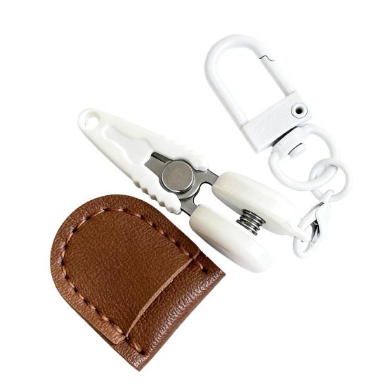 Portable Mini Scissors Keychain Carabiner Design Miniature Cutting Tool for Sewing Travel Ultra Sharp Small Snips for Threads And Tags