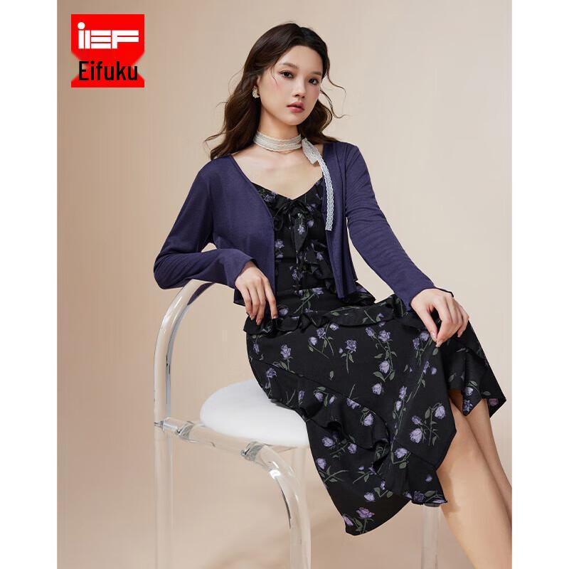 IEF French Style Floral Commuter Dress L