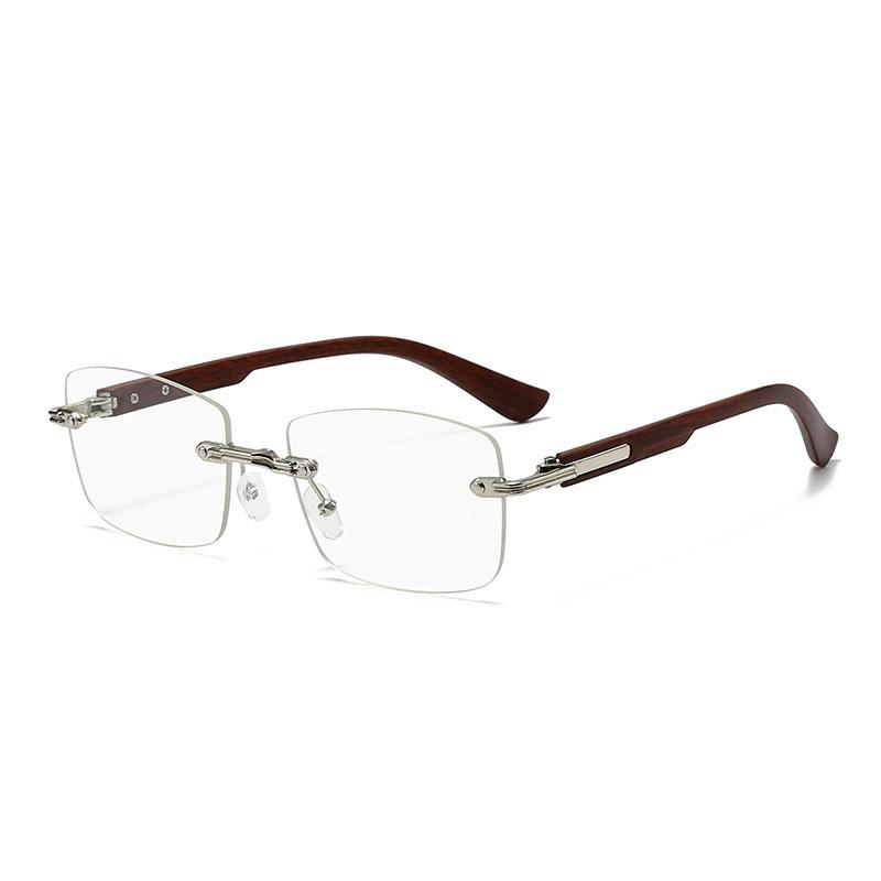 Frameless Vintage Square Sunglasses Women Men Rectangle Sun Glasses Female Oval Eyewear for Male Female Eyeglasses