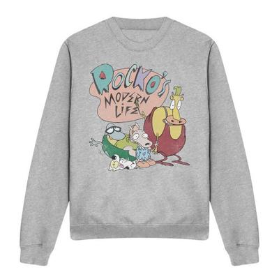 Rocko's Modern Life Unisex Adult Logo Group Sweatshirt