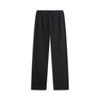 Li Ning Sports Lifestyle Series Solid Color Mid Waist Comfortable Breathable Straight Leg Casual Pants Men bottoms Black AKLU615-1