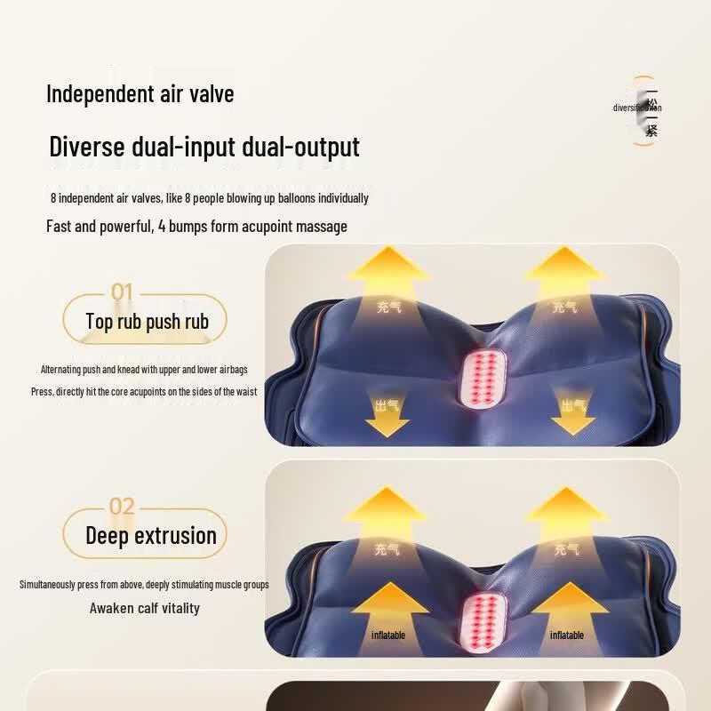 AUX Automatic Leg Massager with Heat CN plug (adapter included)