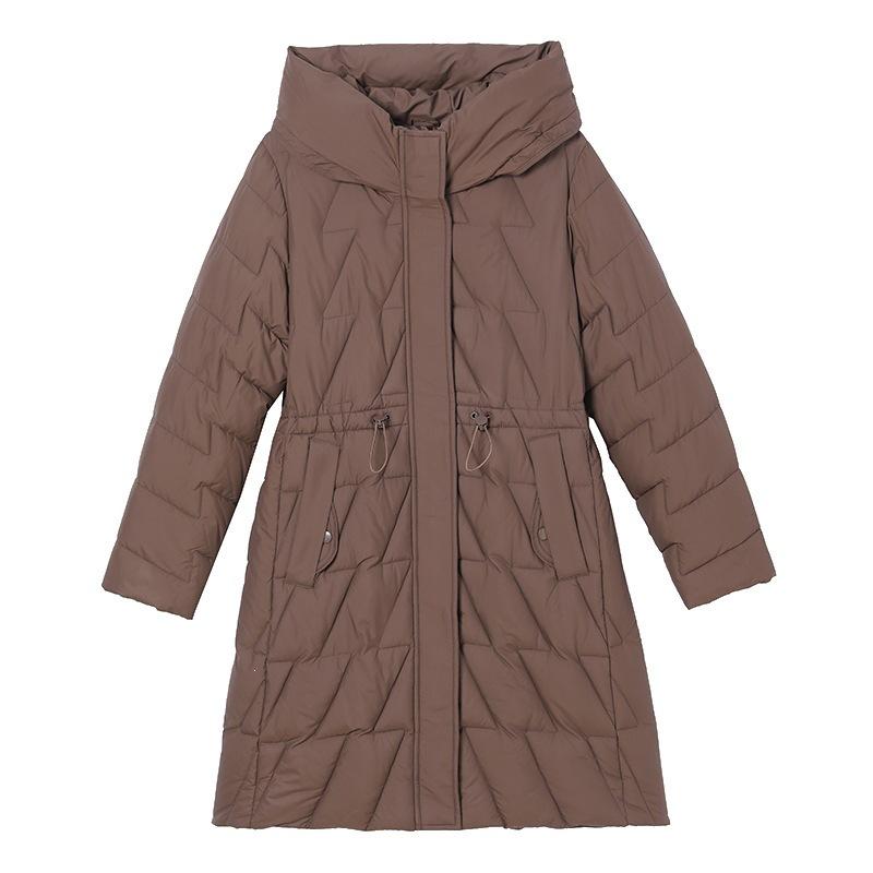 Winter fashion cotton-padded clothes women's medium and long waist and thin winter large size thickened slim-fitting cotton clothes women's coat