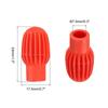 PATIKIL Drum Stille Tip voor Drum Siliconen Rubber Oefen Percussie 4 Stuks Demper, Drumstokken, Demper, Tip, Demper, Rood,
