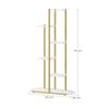 6-Shelf Flower Stand - Marble / Gold Legs
