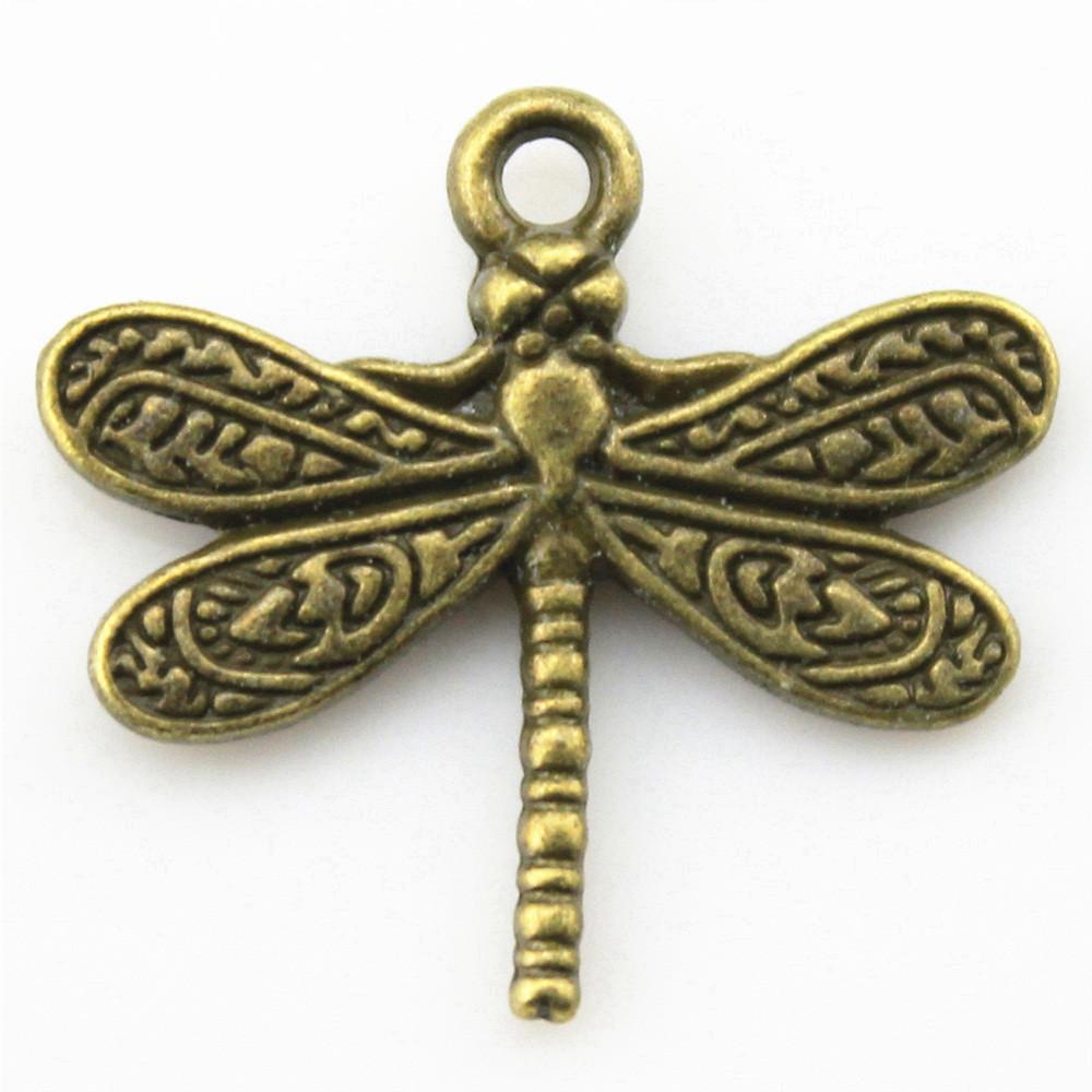 Dragonfly Charms Vintage Alloy Pendants For Insect Themed Handmade Jewelry Supplies