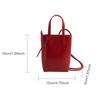 PU Leather Mini Crossbody Bag For Women New Korean Fashion Luxury Shoulder Bags Female Simple Retro Handbags And Purses