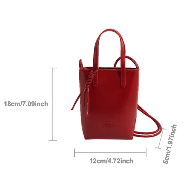PU Leather Mini Crossbody Bag For Women New Korean Fashion Luxury Shoulder Bags Female Simple Retro Handbags And Purses