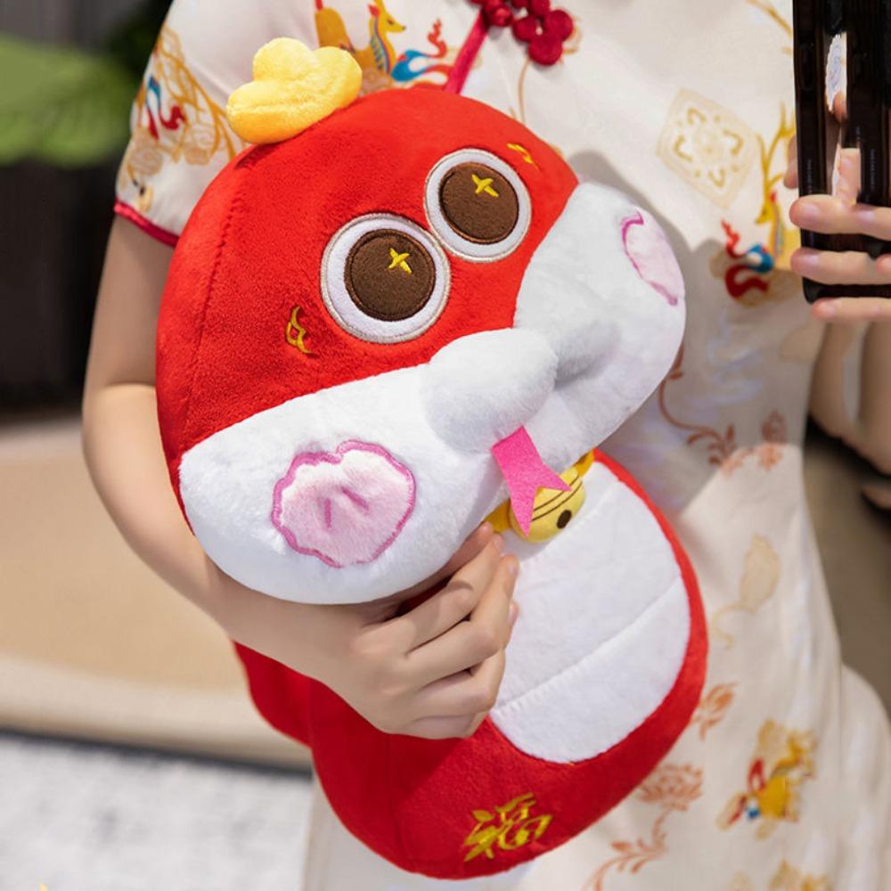 Good Luck Snake Year Plush Toy Chinese Style Snake Doll Toy Snake Year Mascot Toy  Home Decor
