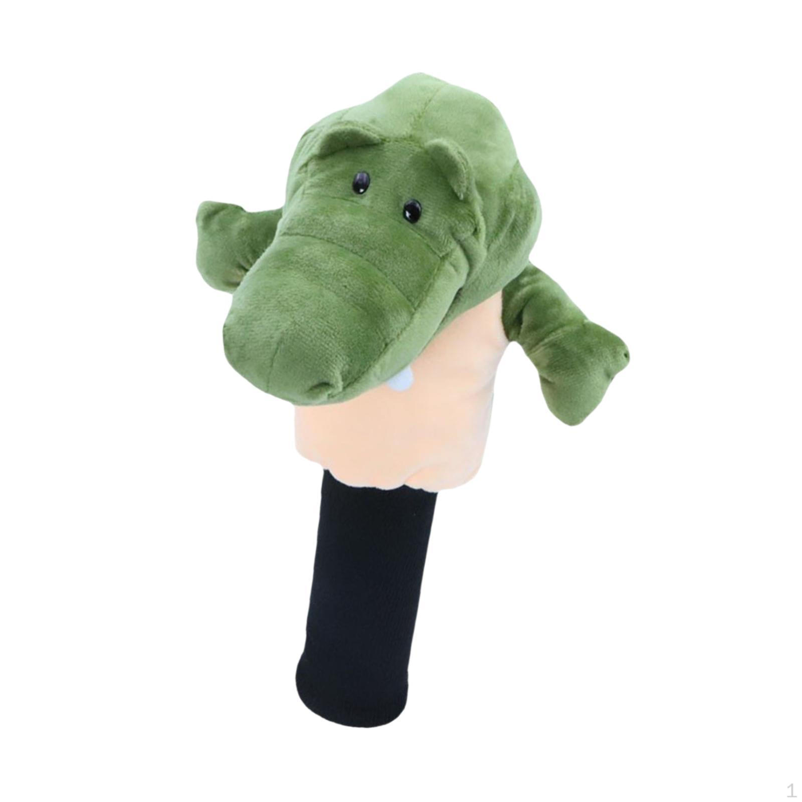 

Мягкий чехол для головы в виде животного для гольфа, деревянный защитный чехол для защиты головы для занятий спортом на открытом воздухе Crocodile