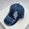 Baseball Her  Him For Women Men School Old Vintage Caps Peaked Hats Cotton Embroidery Washing Versatile Snapback Fashion Denim Letter Outdoor