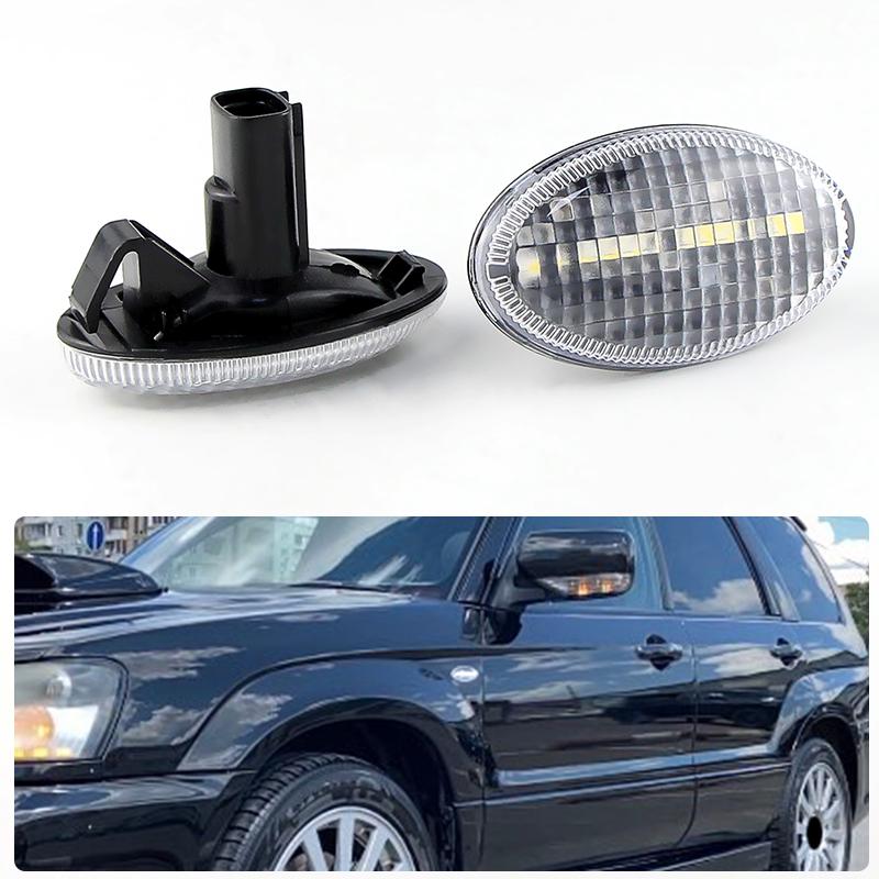 2 Stück OEM:84401SA001 Dynamische LED-Blinker Leuchten Sequenzielles Blinken Seitenmarkierungsleuchte Für Subaru Forester Impreza Liberty