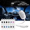 2-in-1 Galaxie Projektor Nachtlicht USB LED Sternenhimmel Lampe 360° Drehung Einstellbare Helligkeit für Schlafzimmer Decke Raum Auto Dekoration