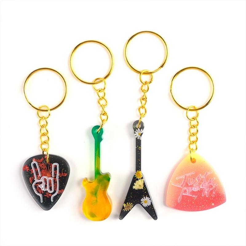 1/2/3Pcs Guitar Picks Molds for Resin Casting Guitars Pick Resin Mold for Musical Instruments Accessories Adult Kids