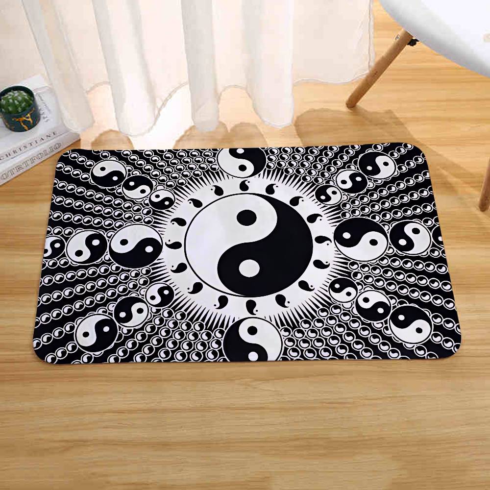 Chinese Tai Chi Bagua Yin Yang Floor Mat Living Room Rug For Bedroom Welcome Mat Outdoor Rug