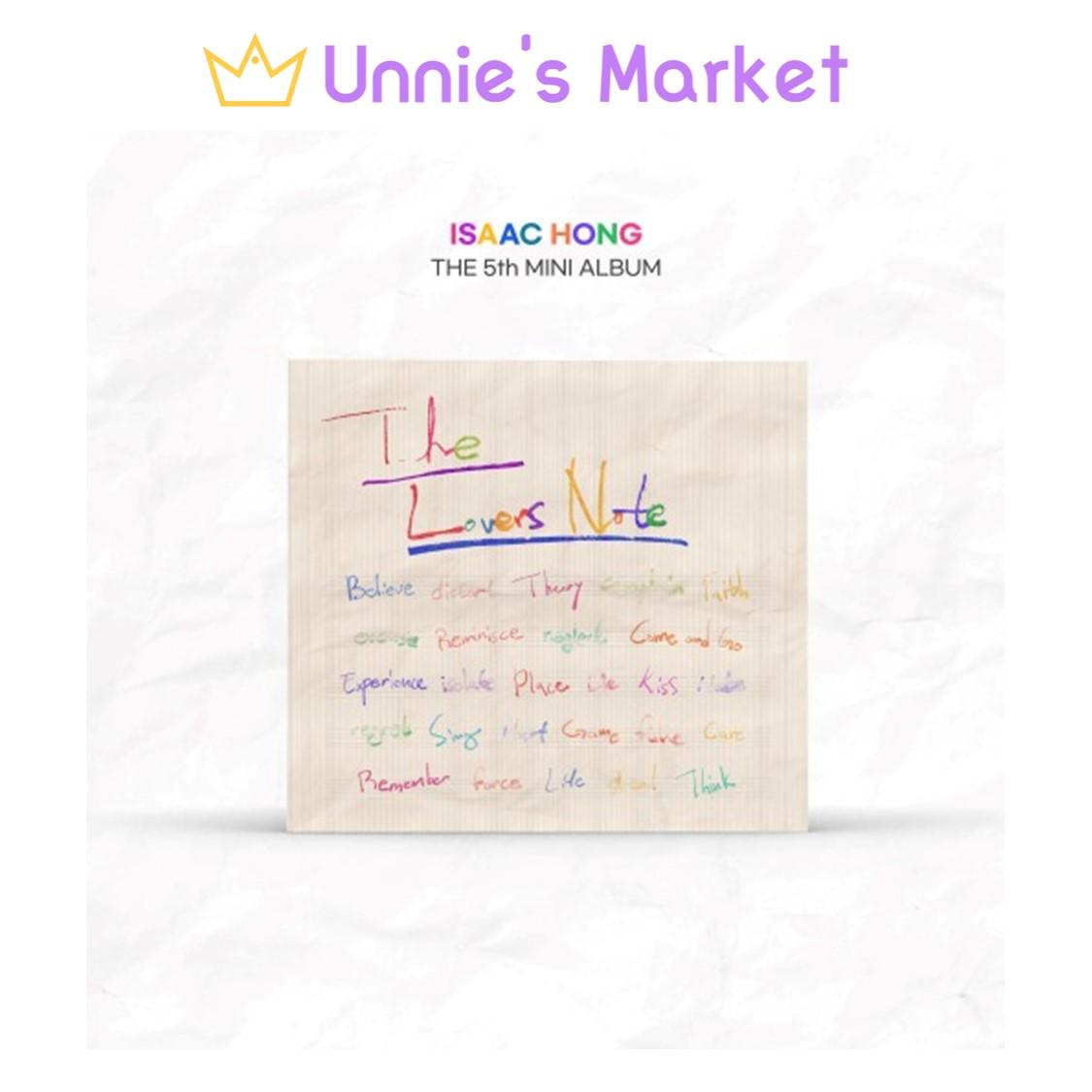 

[Предварительный заказ] ISAAC HONG - The Lovers Note / 5-й мини-альбом + Бесплатный подарок 1EA