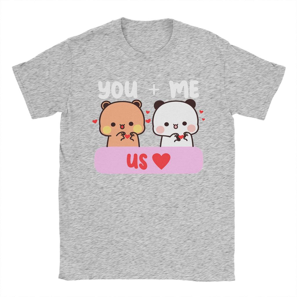 Dudu Bubu Love You And Me Makes US Cotton TShirt For Mens Summer O Neck Hippie Tee Shirt Plus Size Wholesale Tops