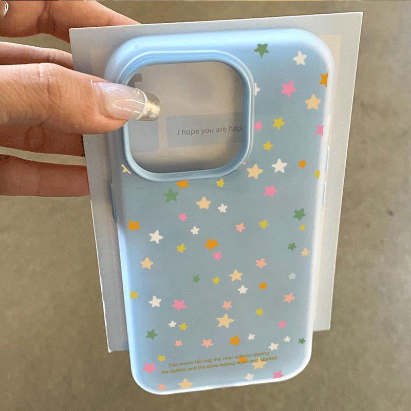 Cute Colorful Stars Pattern Phone Case For Xiaomi Redmi Note 15 14 13 12 11 10 Pro Plus 4G 5G Redmi 14C 13C 4G Shockproof Cover