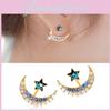Stunning 2019 New Korean Style Star And Moon Alloy Earrings For Vintage Fashion Lovers