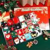 24 Pairs Christmas Sock Advent Calendar 2025 Unisex Socks 24 Days Countdown Gift for Adults Xmas Party Favor(Novelty)