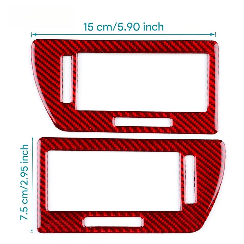 Real Soft Carbon Fiber Sticker For Vauxhall Opel Astra H MK5 2004 2005 2006 2007 2008 2009 2010 Car Instrument Air Outlet Trim.