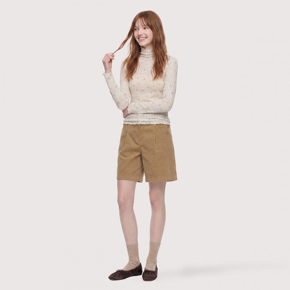 Thursday Island Corduroy Tuck Short Pants T266mpt147w