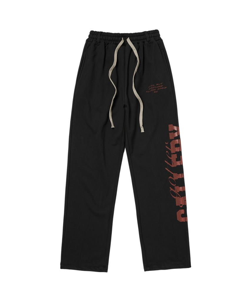 Garter Gallery Side Logo Cross Sweat Pants_Black