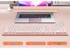Chocolate Wireless/Wired Keyboard & Silent Mouse Set - Cute, Universal Laptop Accessory for Home & Office