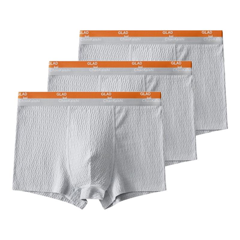 3 Pezzi Biancheria Intima da Uomo Boxer da Uomo Traspirante U Convesso Mutande Comode Mutande L XL XXL 3XL 4XL