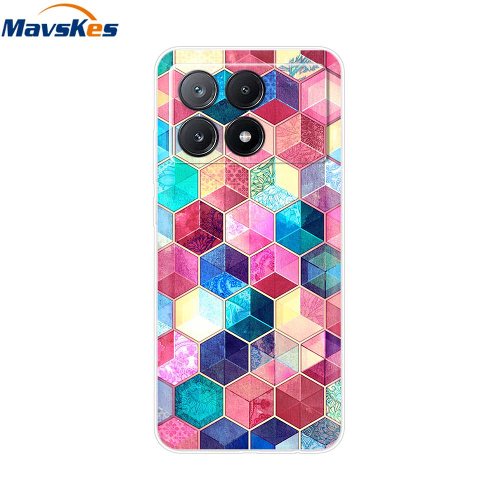 Für Xiaomi Poco X6 Pro Hülle Weiches TPU Silikon Handy Klare Abdeckung Für Xiaomi Poco X6 5G Hülle Bumper Pocox6 X 6 5G 2024 Funda Coque