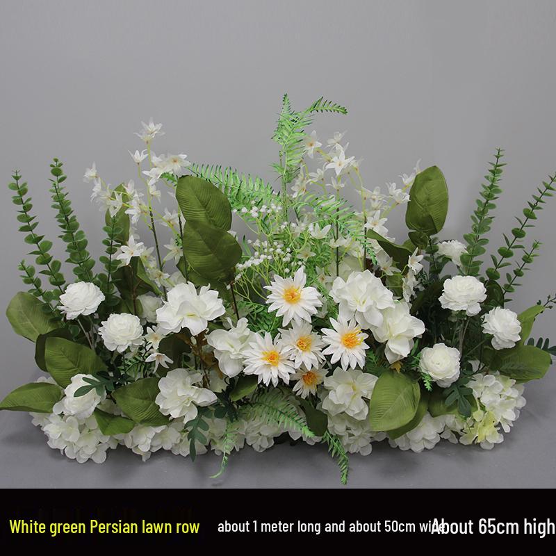 Wedding Aisle Blue Artificial Flower Row Decoration