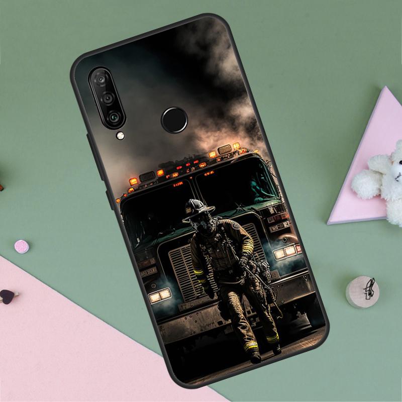 Firefighter Fire Love For Huawei Nova 9 10 SE Y91 Y61 Y90 Y70 Y60 Y72 12s 12i 11i 7i 8i P60 Pro P30 P40 Lite Case