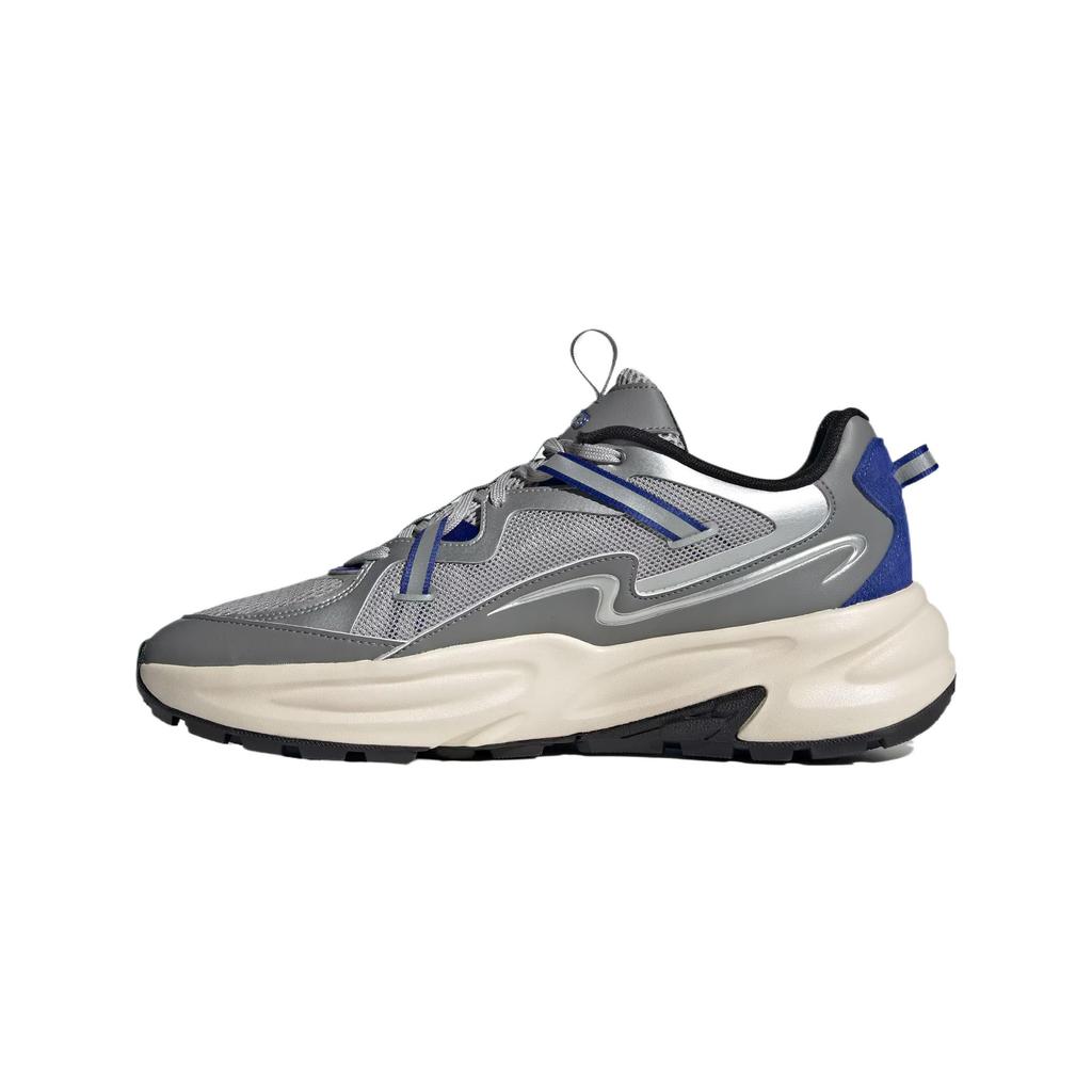Adidas Ozwave Surge 2.0 Comfortable Versatile Soft Lightweight Low-Top Dad Shoes Unisex Sneakers Gray Metallic-Silver JQ9255