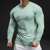 New Quick-drying Ice Silk Long-sleeved T-shirt Men's Casual Sports Fitness Outdoor T-shirt Top Men