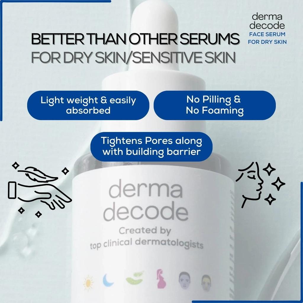 Derma Decode Daily Use Face Serum For Dry Skin 30ml