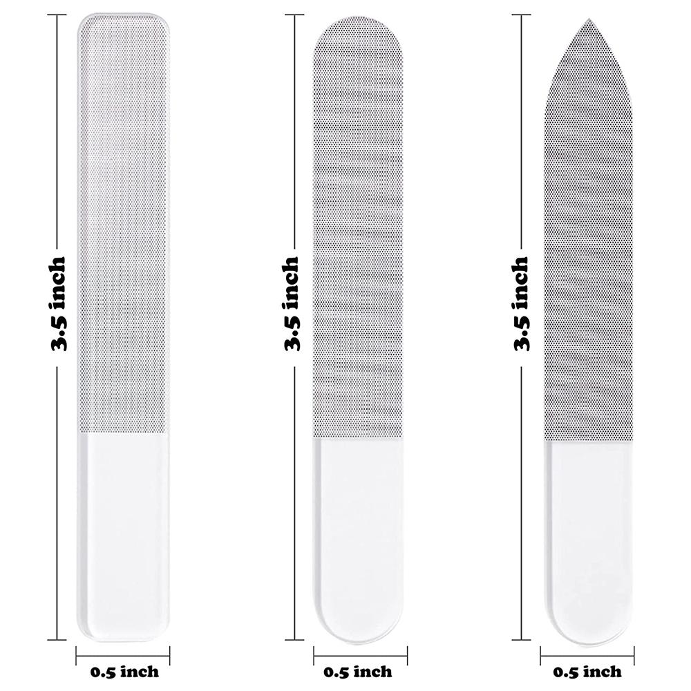 Pile profesionale pentru unghii Pile de slefuit Nano Glass Pile de lustruit Pila de unghii transparente Echipament de slefuire Instrumente pentru manichiura Art HMM