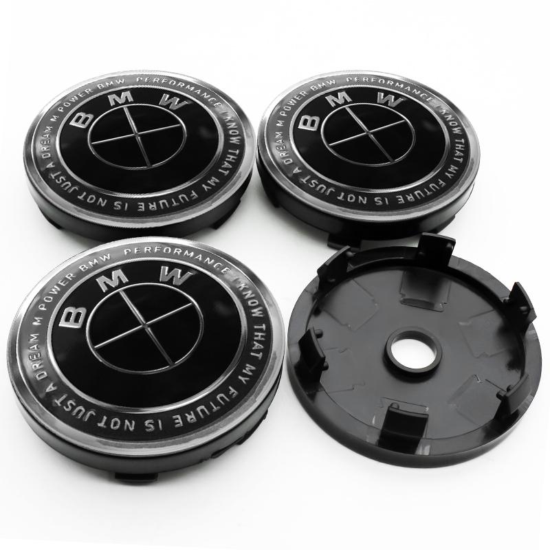 4Pc 56mm+60mm Car Logo Wheel Center Cap Emblem For BMW M Performance E46 E90 E60 F10 E39 F30 E36 F20 E87 E90 E70 Hub Cover Badge