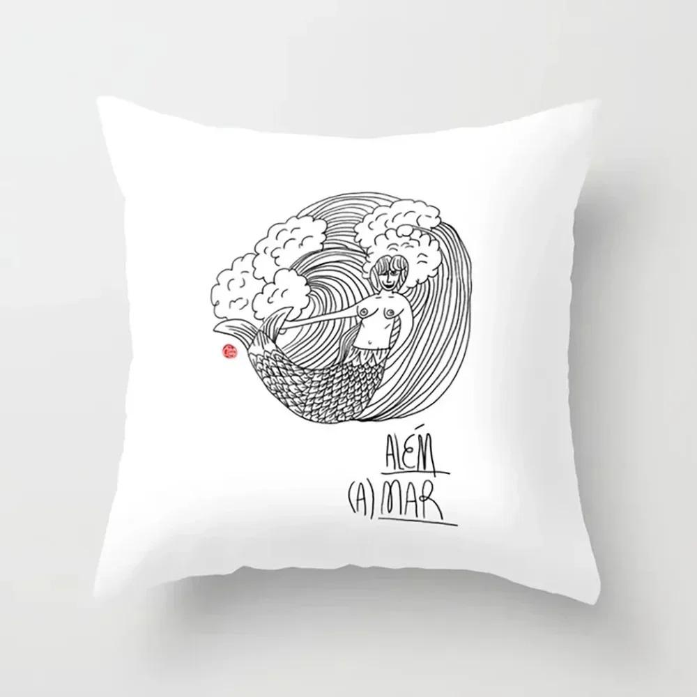 Abstract Pattern Decorative Pillow Cover Car Sofa Square Cushion Pillow Cover