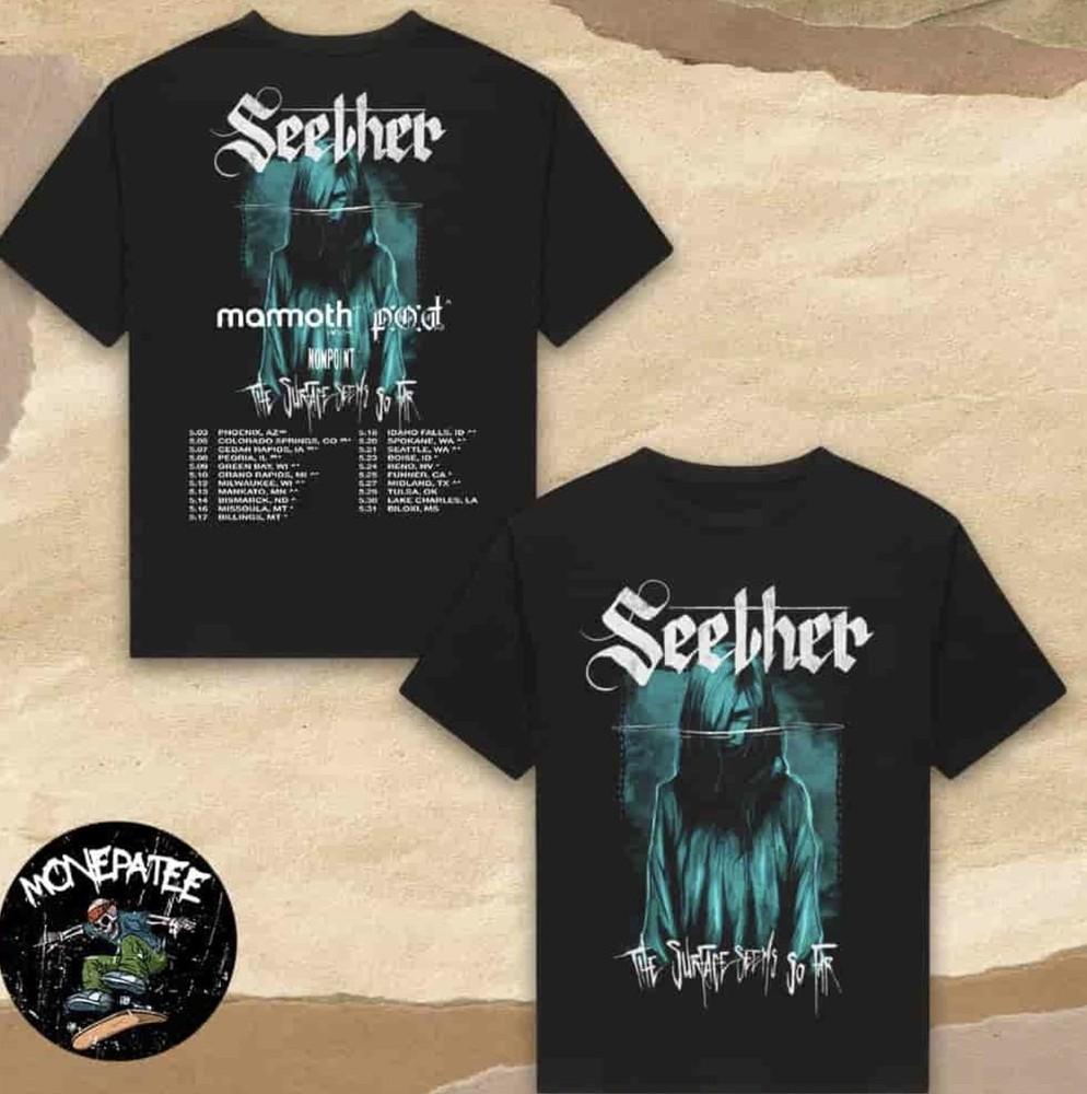 Seether The Surface Seems So Far Tour 2025 Dates List Unisex T-Shirt Unisex T-Shirt