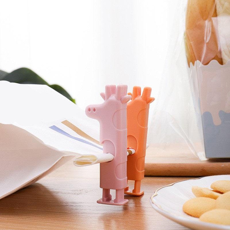 1 Pcs Portable Sealed Clips Kitchen Storage Food Snack Sealing Bag Clips Moisture-proof Sealing Clamp Sealer Buckle Bag Clip