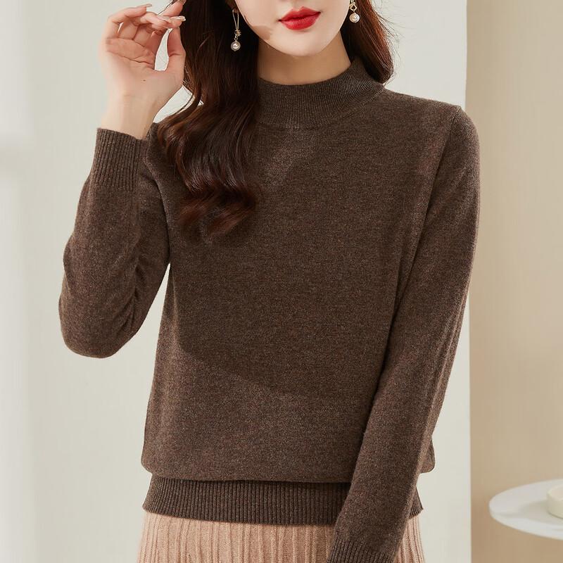 Damski sweter z golfem Jinjuan, 100% wełna merynosów