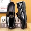 Fashion Slip-on Walking Flats Male Breathable Loafers New Men Casual Shoes Luxury Wedding Hollow Out Formal Dress Boat Shoes for Man