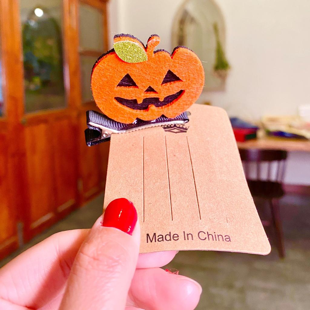 Halloween costumes for children, three-dimensional hairpins, ghost festival decorations, cute bats, ghost wizard hats, pumpkin hair accessories