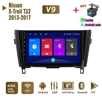 Nissan X-Trail T32 Qashqai J11 T31 J10 2013-2017 için Android Araba Radyo Stereo GPS Navigasyon 2DIN 4 Çekirdekli Multimedya Oynatıcı 4+64GB Carplay Autoradio
